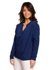 Be Wear Bluza w kolorze granatowym rozmiar: S. Niebieskie bluzy Be Wear, s, z aplikacjami, bez kaptura. Za 105.38 zł.