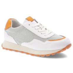 Białe Sneakersy Cambell Sportowe Obuwie Damskie. Białe buty sportowe lifestyle Cambell, na wiosnę, bez wzorów, z materiału, bez zapięcia, do biegania. Za 242.99 zł.