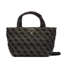 Torebka Guess. Szare torebki klasyczne Guess, z aplikacjami, bez dodatków. Za 324.99 zł.