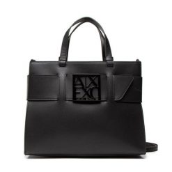 Torebka Armani Exchange. Czarne torebki klasyczne Armani Exchange, bez wzorów, klasyczne, bez dodatków. Za 749.99 zł.