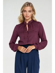 Nife Bluzka w kolorze fioletowym rozmiar: 40. Różowe bluzki Nife, bez wzorów, bez kołnierzyka, bez ramiączek. Za 165.31 zł.