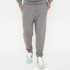 Uniwersalne spodnie sportowe F BALLON szare. Szare spodnie dresowe LEGEA, bez wzorów. W wyprzedaży za 80.00 zł.