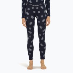 Spodnie termoaktywne damskie icebreaker Merino 260 Vertex Fall Flakes. Niebieskie bielizna termoaktywna damska Icebreaker, bez wzorów, narciarskie. Za 439.99 zł.