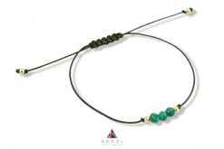 Bransoletka Szczęścia Malachit. Zielone bransoletki Brazi druse jewelry, z malachitem, srebrne. Za 69.00 zł.