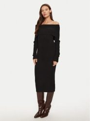 ONLY Sukienka dzianinowa Katia 15344233 Czarny Slim Fit. Czarne sukienki ONLY, xs, bez wzorów, z dzianiny, bez kołnierzyka, bez ramiączek. Za 89.99 zł.