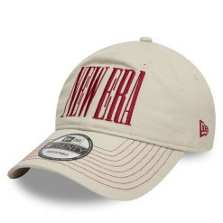 Czapka z daszkiem New Era. Brązowe czapki z daszkiem New Era, bez wzorów. Za 89.99 zł.