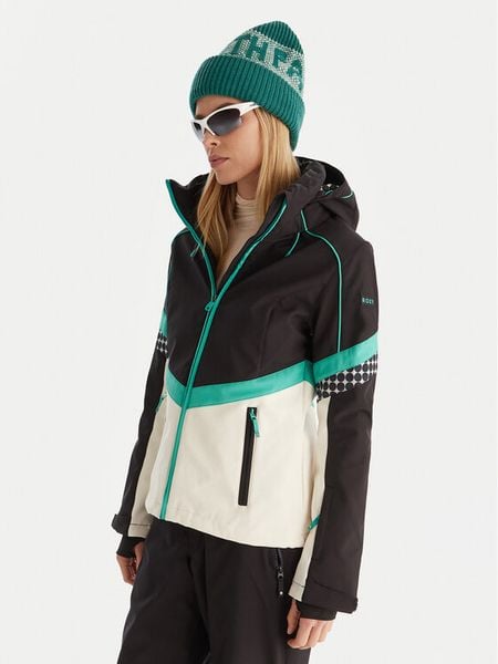 Roxy Kurtka narciarska Peak Chic Softshell Jk ERJTJ03512 Czarny Slim Fit. Czarne kurtki narciarskie Roxy, s, bez wzorów, z softshellu, bez kaptura, narciarskie. Za 1,469.00 zł.