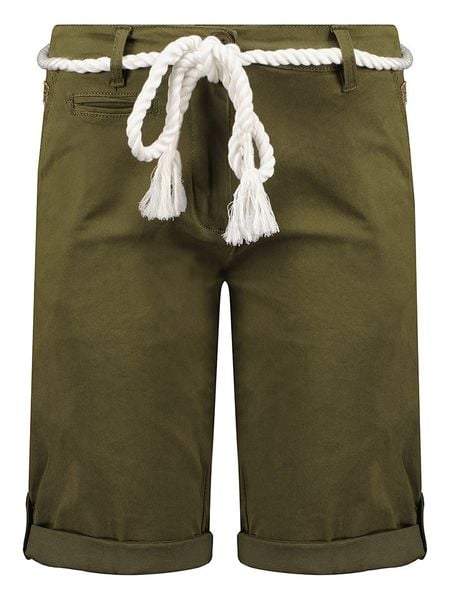 Geographical Norway Szorty "Paola" w kolorze khaki rozmiar: S. Brązowe szorty Geographical Norway, z aplikacjami, z tkaniny. Za 43.78 zł.