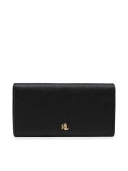 LAUREN RALPH LAUREN Portfel Slim Wallet Wlt Med 432802917009 Czarny. Czarne portfele Lauren Ralph Lauren, bez wzorów, ze skóry. Za 359.99 zł.