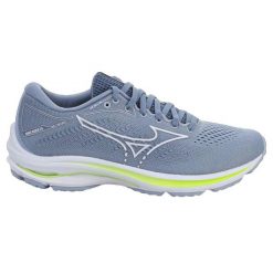 Buty do biegania damskie Mizuno Wave Rider 25. Niebieskie buty do biegania Mizuno, bez wzorów, z materiału, bez zapięcia, do biegania, mizuno wave. Za 538.00 zł.