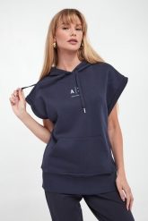 Bluza damska bez rękawów ARMANI EXCHANGE. Bluzy Armani Exchange, s, bez wzorów, bez kaptura. W wyprzedaży za 441.75 zł.