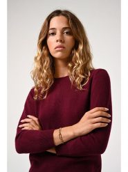 AUTHENTIC CASHMERE Kaszmirowy sweter "Estaris" w kolorze bordowym rozmiar: L. Czerwone swetry AUTHENTIC CASHMERE, l, bez wzorów, z kaszmiru, bez ramiączek. Za 224.52 zł.