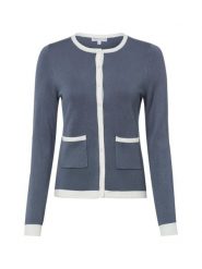 Marie Lund Kardigan Kobiety szary, S. Szare swetry Marie Lund, s, bez wzorów, prążkowane, eleganckie, bez ramiączek. Za 179.95 zł.