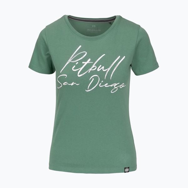 Koszulka damska Pitbull SD. Zielone t-shirty sportowe PITBULL, s, bez wzorów, bez ramiączek. Za 59.99 zł.