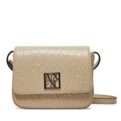 Torebka Armani Exchange. Brązowe listonoszki Armani Exchange, bez wzorów, bez dodatków. Za 479.99 zł.