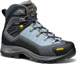 Buty trekkingowe Asolo Drifter I Evo Gv Niebiesko-Szare Damskie. Niebieskie buty trekkingowe Asolo, bez wzorów, z gore-texu, bez zapięcia, trekkingowe, gore-tex. Za 953.15 zł.