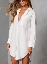 Milan Kiss Sukienka w kolorze białym rozmiar: M. Białe sukienki Milan Kiss, m, bez wzorów, z bawełny, bez kołnierzyka, bez ramiączek, mini. Za 191.42 zł.