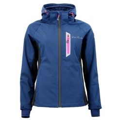 Kurtka damska softshell z kapturem Peak Mountain Acluny. Niebieskie kurtki przejściowe sportowe Peak Mountain, m, bez wzorów, z softshellu, z kapturem. Za 419.80 zł.