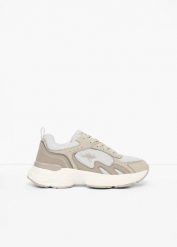 Sneakersy Kangaroos na grubej podeszwie, z pianką memory. Szare buty sportowe lifestyle bonprix, bez wzorów, sportowe, bez zapięcia. Za 189.99 zł.