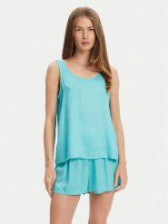 United Colors Of Benetton Piżama 41HY3P00S Niebieski Regular Fit. Niebieskie piżamy United Colors Of Benetton, m, bez wzorów, bez kołnierzyka, bez ramiączek. Za 219.99 zł.