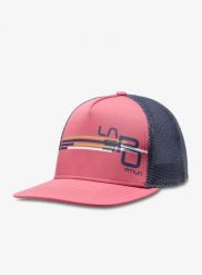 Czapka z daszkiem La Sportiva Stripe Cube Hat. Czerwone czapki z daszkiem La Sportiva, bez wzorów, z materiału, eleganckie. Za 104.49 zł.