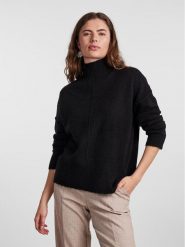 YAS Golf 26030703 Czarny Loose Fit. Czarne swetry YAS, xxl, bez wzorów, z syntetyku, bez ramiączek. Za 179.99 zł.