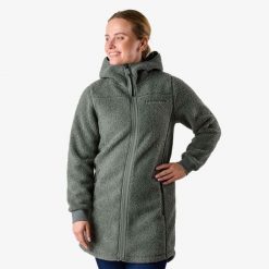 Bluza polarowa turystyka damska Swedemount Lofoten Pile Coat wodoodporna. Niebieskie bluzy bez kaptura SWEDEMOUNT, na zimę, bez wzorów, z polaru, narciarskie. Za 297.00 zł.