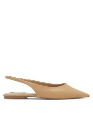 Nine West Sandały WFA2551-2 Beżowy. Brązowe sandały Nine West, bez wzorów, ze skóry, bez obcasa, na płaskiej podeszwie, bez zapięcia. Za 109.99 zł.