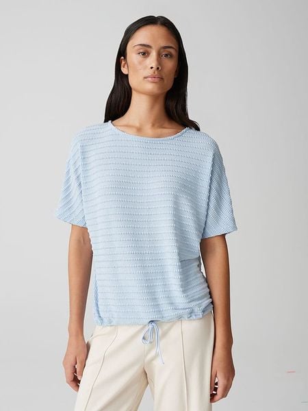 OPUS Bluzka w kolorze błękitnym rozmiar: 44. Niebieskie bluzki Opus, bez wzorów, bez kołnierzyka, bez ramiączek. Za 104.89 zł.