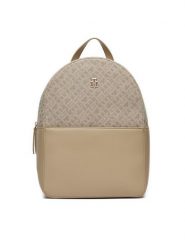 Tommy Hilfiger Plecak Th Jacquard Backpack AW0AW17074 Beżowy. Brązowe plecaki Tommy Hilfiger, bez wzorów, z materiału, bez dodatków. Za 579.99 zł.