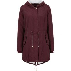 Kurtka parka na podszewce z polaru bonprix czerwony klonowy. Płaszcze marki House. Za 189.99 zł.