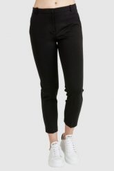 PINKO Czarne spodnie cygaretki damskie. Czarne chinosy Pinko, s, bez wzorów, z tkaniny. W wyprzedaży za 399.99 zł.