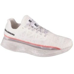 Buty Salomon Index 03 473772 białe. Białe buty do biegania bez wzorów, z materiału, bez zapięcia, do biegania. Za 676.28 zł.