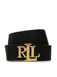 Lauren Ralph Lauren Pasek Damski 412912040001 Czarny. Czarne paski Lauren Ralph Lauren, bez wzorów, ze skóry. Za 389.99 zł.