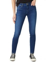 Wrangler Dżinsy - Slim fit - w kolorze granatowym rozmiar: W28/L32. Niebieskie jeansy Wrangler, l, z aplikacjami, ze skóry, klasyczne. Za 211.31 zł.