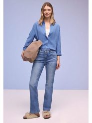 Street One Koszula w kolorze błękitnym rozmiar: 44. Niebieskie koszule Street One, bez wzorów, z lyocellu, street, bez kołnierzyka, bez ramiączek. Za 158.84 zł.