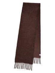 Becksöndergaard Wełniany szal "Solid Yuta" w kolorze brązowym - 210 x 26 cm rozmiar: onesize. Brązowe szaliki i kominy Becksöndergaard, bez wzorów, z materiału. Za 246.53 zł.