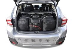 Torby Do Bagażnika Subaru Xv 2017-2023 4Szt Kjust. Czarne torby podróżne KJUST, bez wzorów, z kauczuku. Za 1,228.00 zł.
