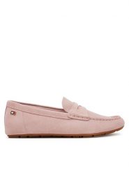 Tommy Hilfiger Mokasyny Flag Soft Suede Driver Loafer FW0FW08558 Różowy. Czerwone mokasyny Tommy Hilfiger, bez wzorów, ze skóry. Za 479.99 zł.