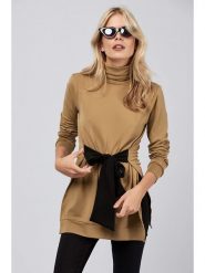 LA Angels Bluza w kolorze karmelowym rozmiar: S. Brązowe bluzy LA Angels, s, bez wzorów, bez kaptura, na golfa. Za 126.15 zł.