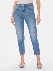 Tommy Jeans Jeansy Izzie DW0DW17271 Niebieski Slim Fit. Niebieskie jeansy Tommy Jeans, bez wzorów, z bawełny. Za 799.99 zł.