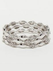 CARATELLI Złoty pierścionek "Trinity" z diamentami rozmiar: 58. Szare pierścionki CARATELLI, z diamentem, złote. Za 920.29 zł.