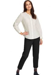 WITT WEIDEN Bluzka w kolorze białym rozmiar: 42. Białe bluzki WITT WEIDEN, bez wzorów, z bawełny, bez kołnierzyka, bez ramiączek. Za 43.99 zł.