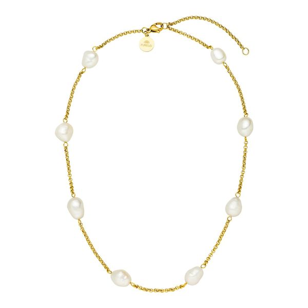 Purelei Purelei Naszyjnik Malahi Naszyjniki 1 ct Damski. Białe naszyjniki Purelei, z materiału, z perłą, pozłacane. Za 175.49 zł.