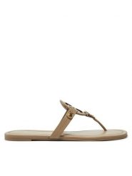 Tory Burch Japonki Miller 151169 Brązowy. Brązowe japonki Tory Burch, bez wzorów, ze skóry. Za 879.99 zł.