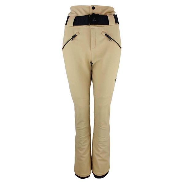 Spodnie narciarskie dla kobiet Peak Mountain Softshell. Brązowe spodnie narciarskie Peak Mountain, bez wzorów, z softshellu, narciarskie. W wyprzedaży za 532.00 zł.