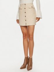 TWINSET Spódnica mini 242TP2125 Écru Slim Fit. Spódnice Twinset, bez wzorów, z syntetyku, mini. Za 469.99 zł.