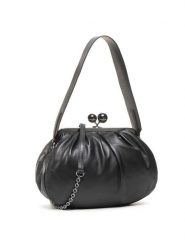 Weekend Max Mara Torebka Cubico 55160902600 Czarny. Czarne kopertówki Weekend Max Mara, bez wzorów, ze skóry, wizytowe, bez dodatków. Za 1,569.00 zł.
