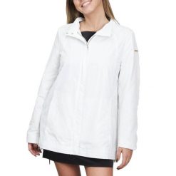 Kurtka GEOX W9220V T2415 Biały. Białe kurtki Geox, bez wzorów, z tkaniny, casualowe, bez kaptura. Za 424.99 zł.