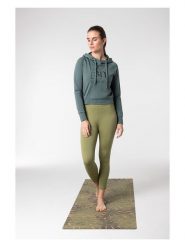 Super.natural Bluza "Liquid Flow" w kolorze zielonym rozmiar: S. Zielone bluzy z kapturem super.natural, s, bez wzorów, z wełny, z kapturem. Za 252.99 zł.